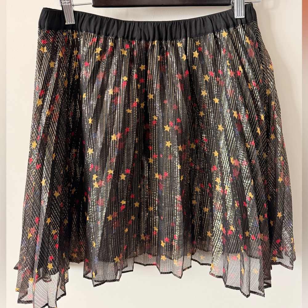 Scotch & Soda Black Skirt with Red and Yellow Star Pattern